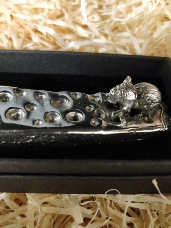 Silver Pewter Mouse Cheese Knife 4